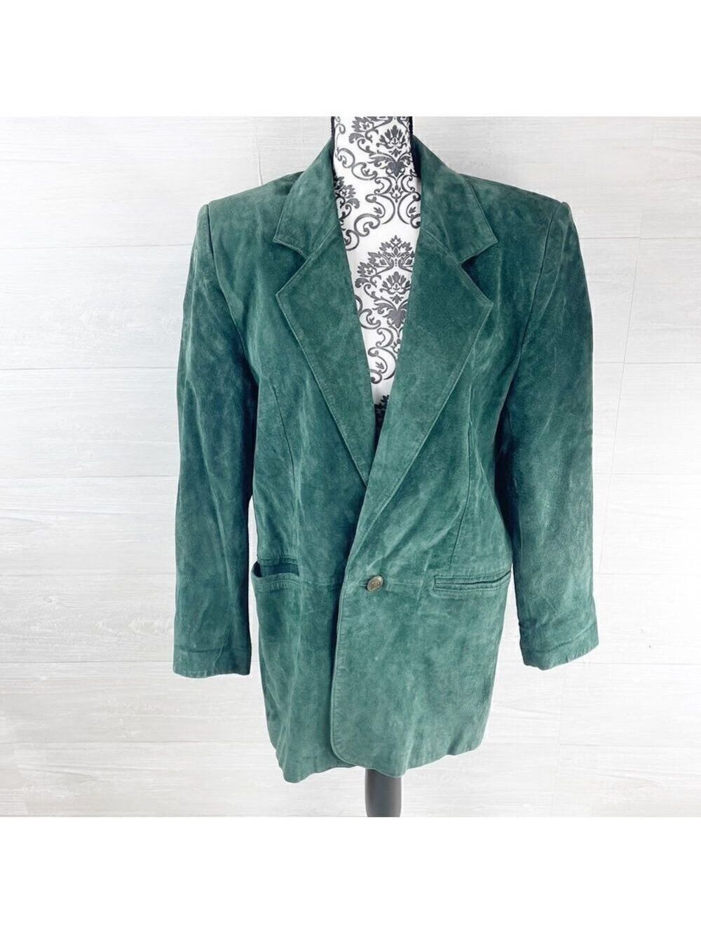 Vintage Paris Sports Club Suede Leather Jacket